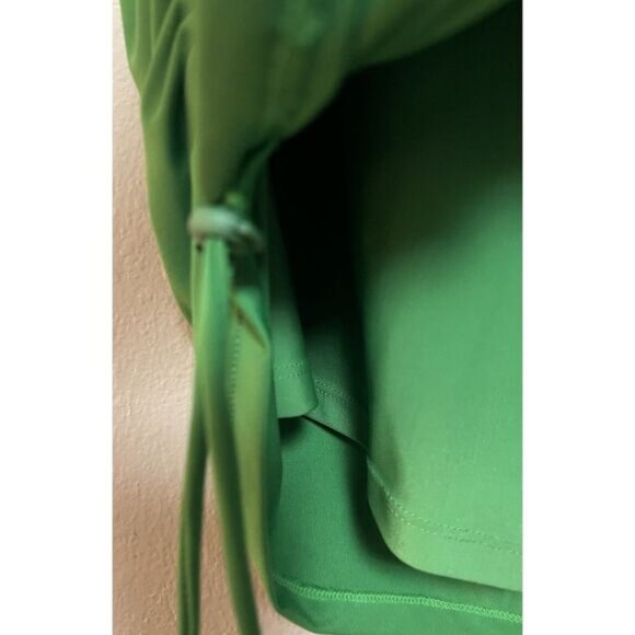 NWT Nani The Ruched Swim Skirt Green Verde Built in Shorts Pocket Womens Size XL - Picture 10 of 12
